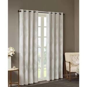 SunSmart Bentley Total Blackout Grommet Ivory Curtain Panel 50x95